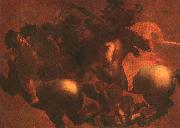  Leonardo  Da Vinci The Battle of Anghiari oil painting artist